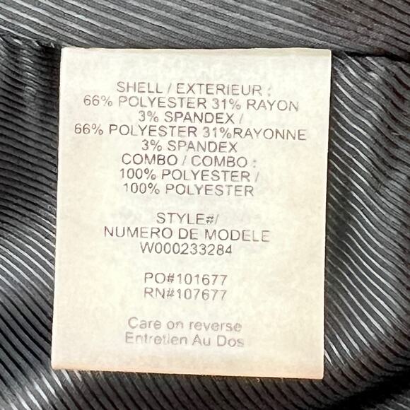 Alice & Olivia Black Shawl Collar Blazer Ruched Sleeves Black - Picture 7 of 8